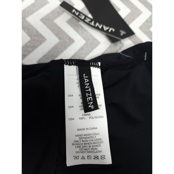 Jantzen Solid Surplice One Piece Swimsuit PLUS Size 18W Slimming Wrap Swim - Picture 11 of 13